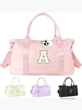 Personalized Initial Travel Duffel Bag Weekender Gym Dance Overnight Bag